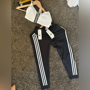 Adidas crop top and leggings(set)